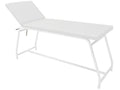 LETTINO DA VISITA - portata 120 kg, verniciato bianco - materasso bianco